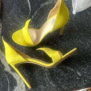 Francesca Russo chartreuse heels